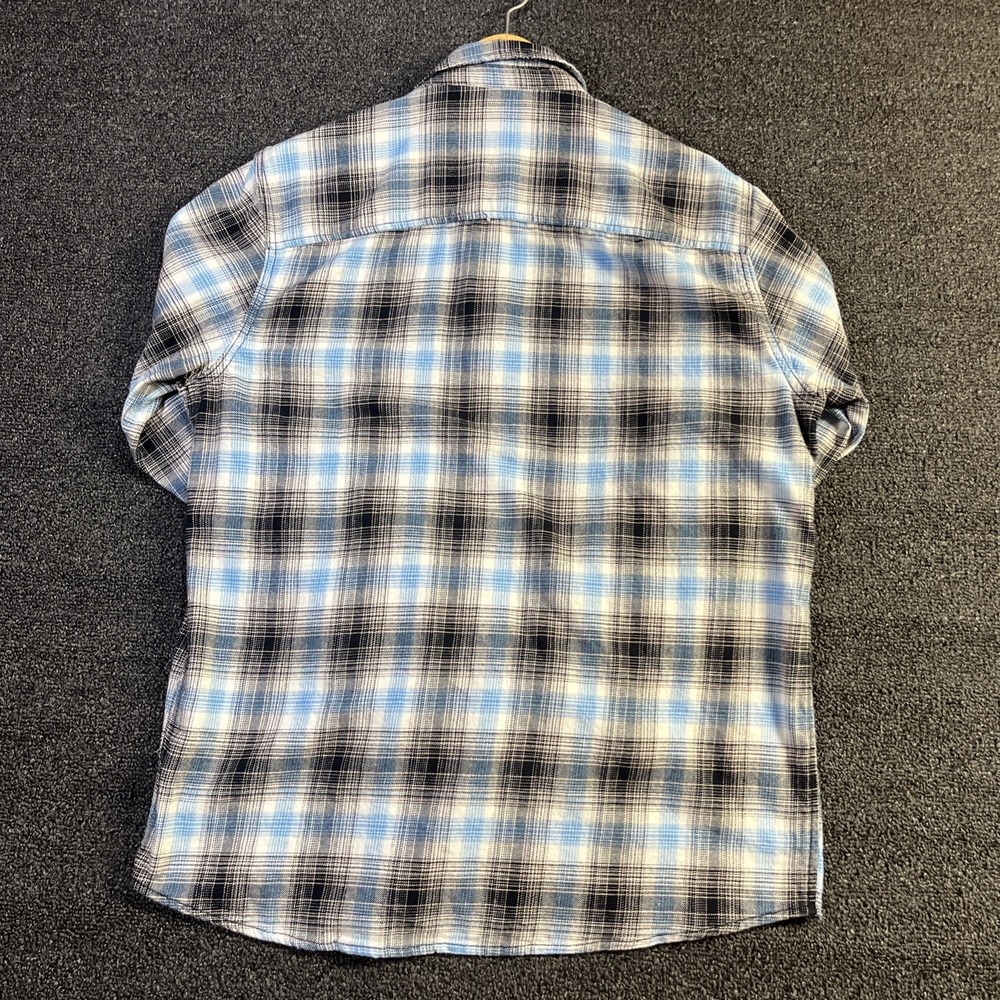 Lee Flannel Mens Large Blue Plaid Shirt‎ Jacket Outdoor - Picture 9 of 9